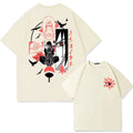 Naruto Animation Derivatives T-shirt Uchiha Itachi Uchiha Sasuke Printing Men Summer Fashion Casual Oversized Streetwear