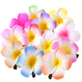 12pcs Hair Clip Flower Hairpin Simulate Hawaiian Flower Clip Bridal Barrette Hair Clamp Hairpin Women Girl Decor Headdress Clips