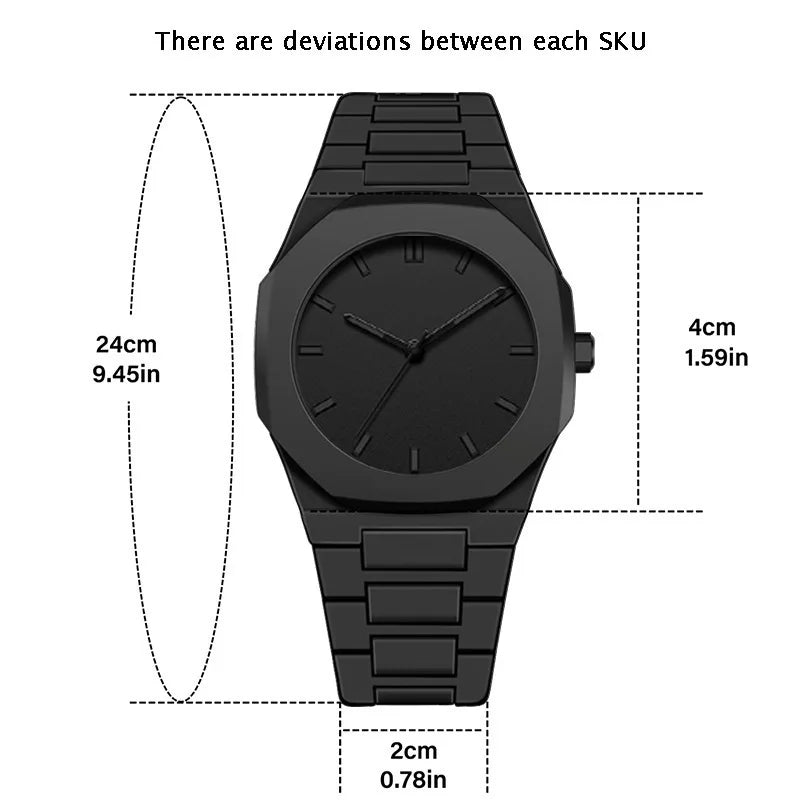 2025 New Modern Simple Creative Sports Watch Casual Design Business Waterproof Quartz Watches Gift for Men Reloj Hombre
