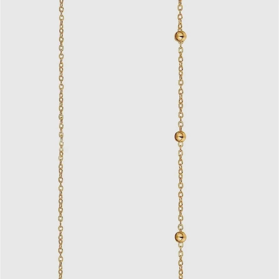 Summer Body Chain Double Layer Round Bead Waist Chain Adjustable Alloy Beach Jewelry Women's Boho Chic Belly Chain for Vacay
