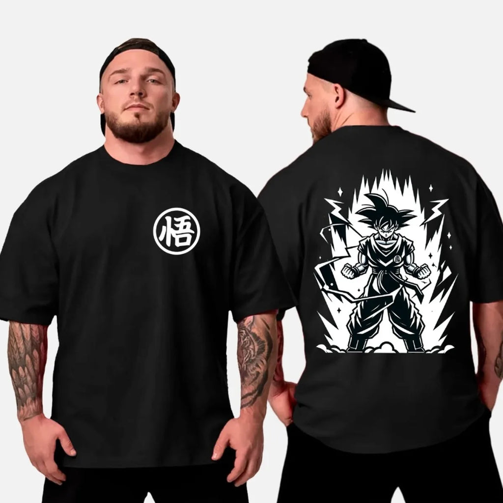 Dragon Ball Son Goku 2025 New Hot Anime Harajuku Summer T-shirt Men Cotton Fitness Retro Street Wear Oversized Women Casual Top