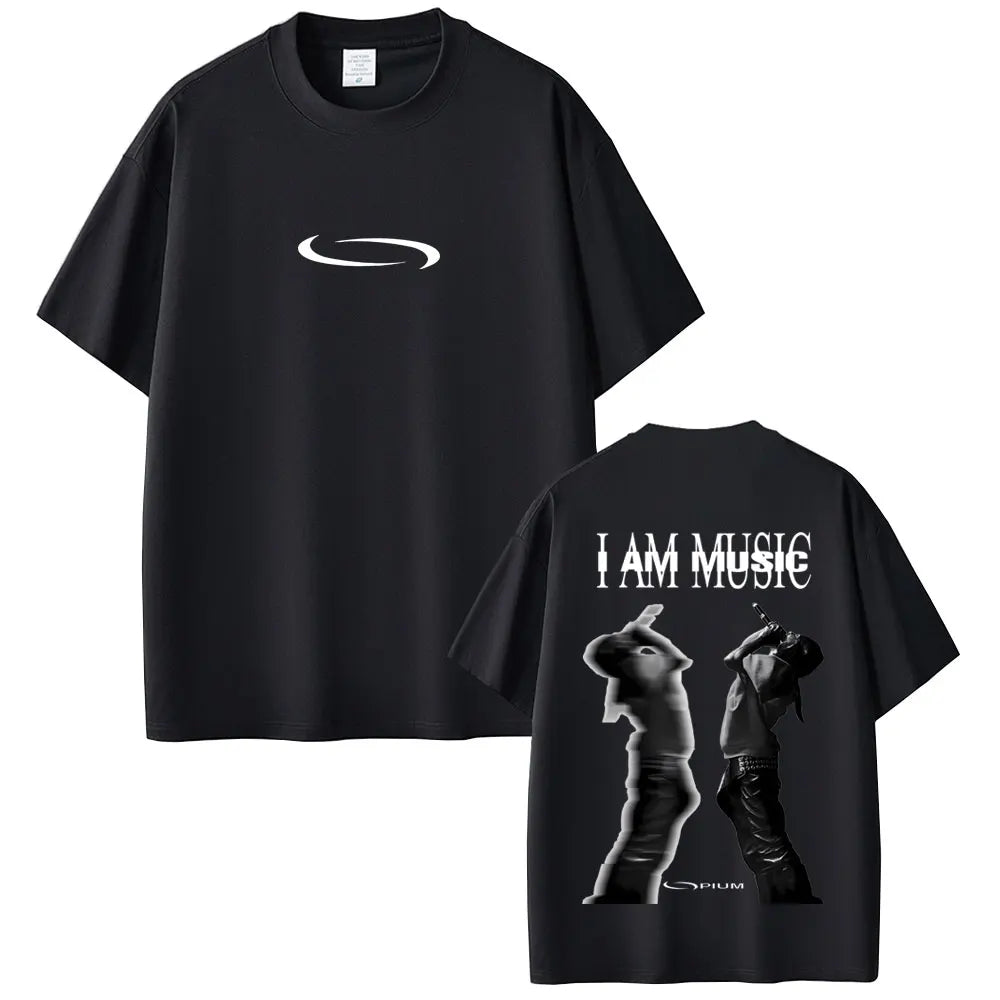 Rapper Playboi Carti I Am Music New Album Cover Graphic Print Tshirt Men's Casual Vintage T-shirt Men Hip Hop Oversized T Shirts