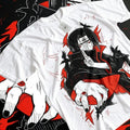 Naruto Summer New Uchiha Bloodline Anime Printed T-shirt Men's Cotton Neutral Casual Family Set Short T-shirt Top
