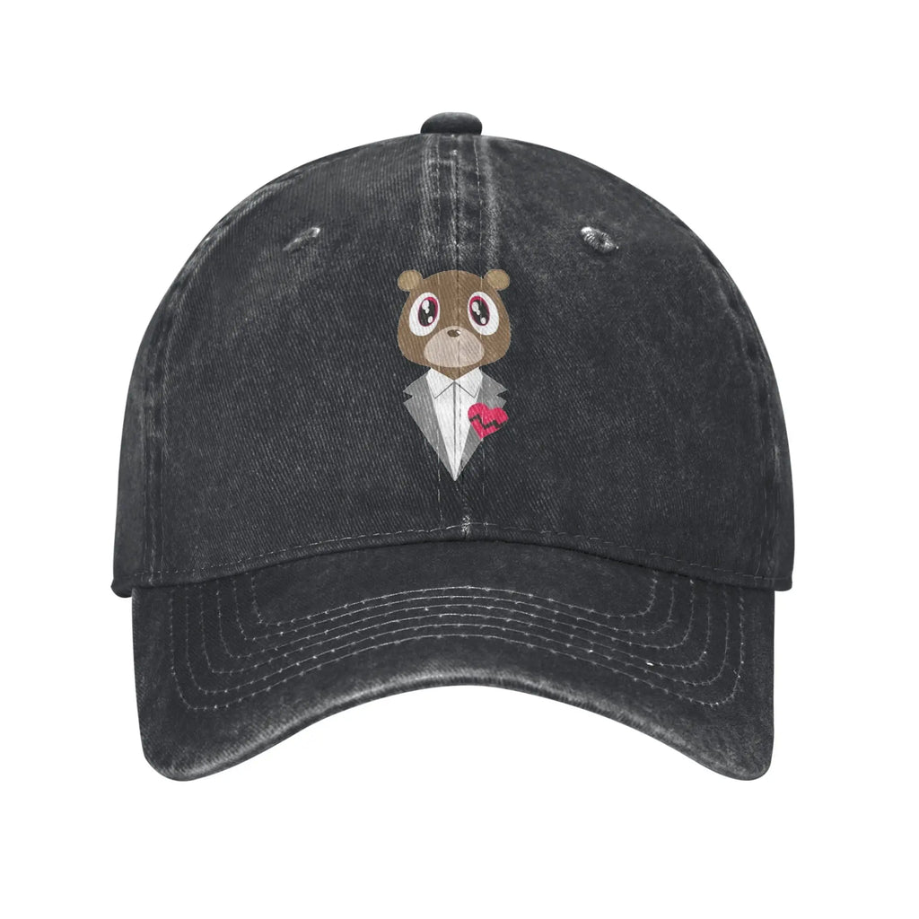 Kanye West Bully Baseball Cap Unisex Distressed Cotton Snapback Cap  Outdoor Running Golf Unstructured Soft Hats Cap
