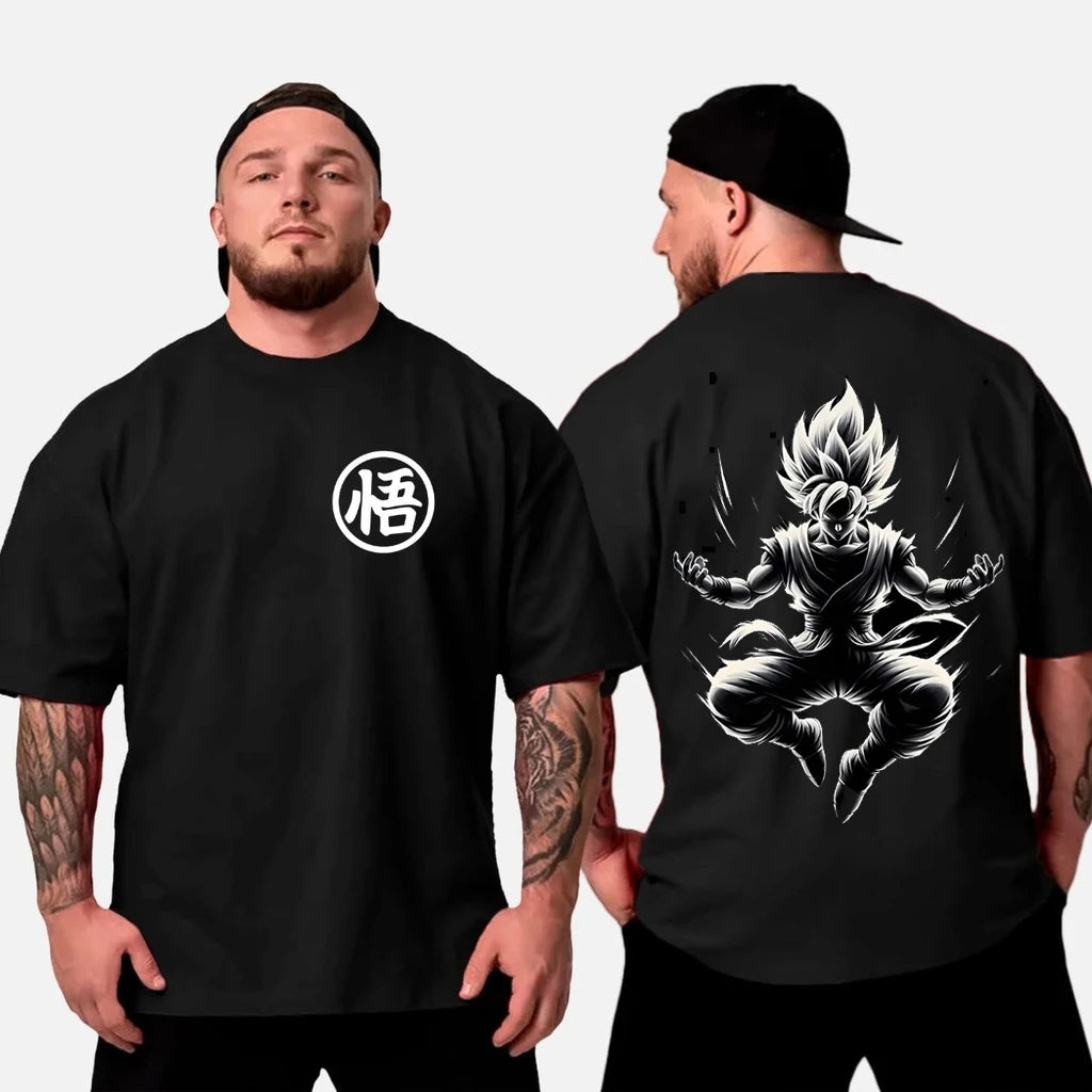 Dragon Ball Son Goku 2025 New Hot Anime Harajuku Summer T-shirt Men Cotton Fitness Retro Street Wear Oversized Women Casual Top