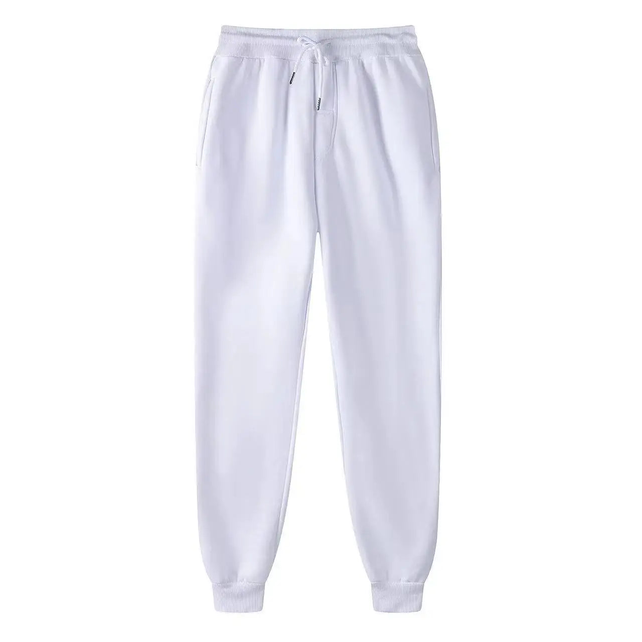 Men's Casual Sweatpants Fleece Sports Pants Unisex Fashion Solid Loose Trousers Streetwear Autumn Winter Jogging Fitness Pants