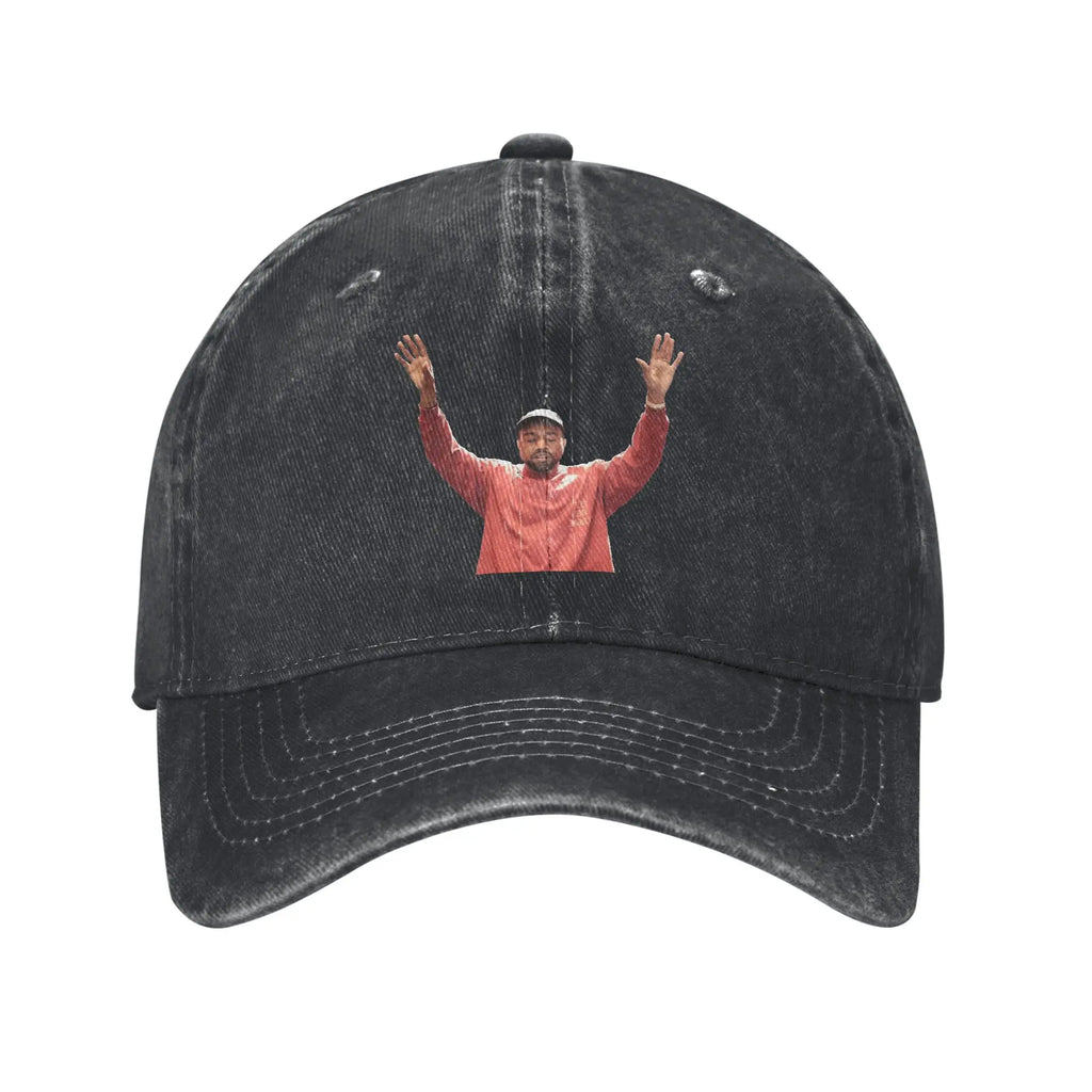 Kanye West Bully Baseball Cap Unisex Distressed Cotton Snapback Cap  Outdoor Running Golf Unstructured Soft Hats Cap