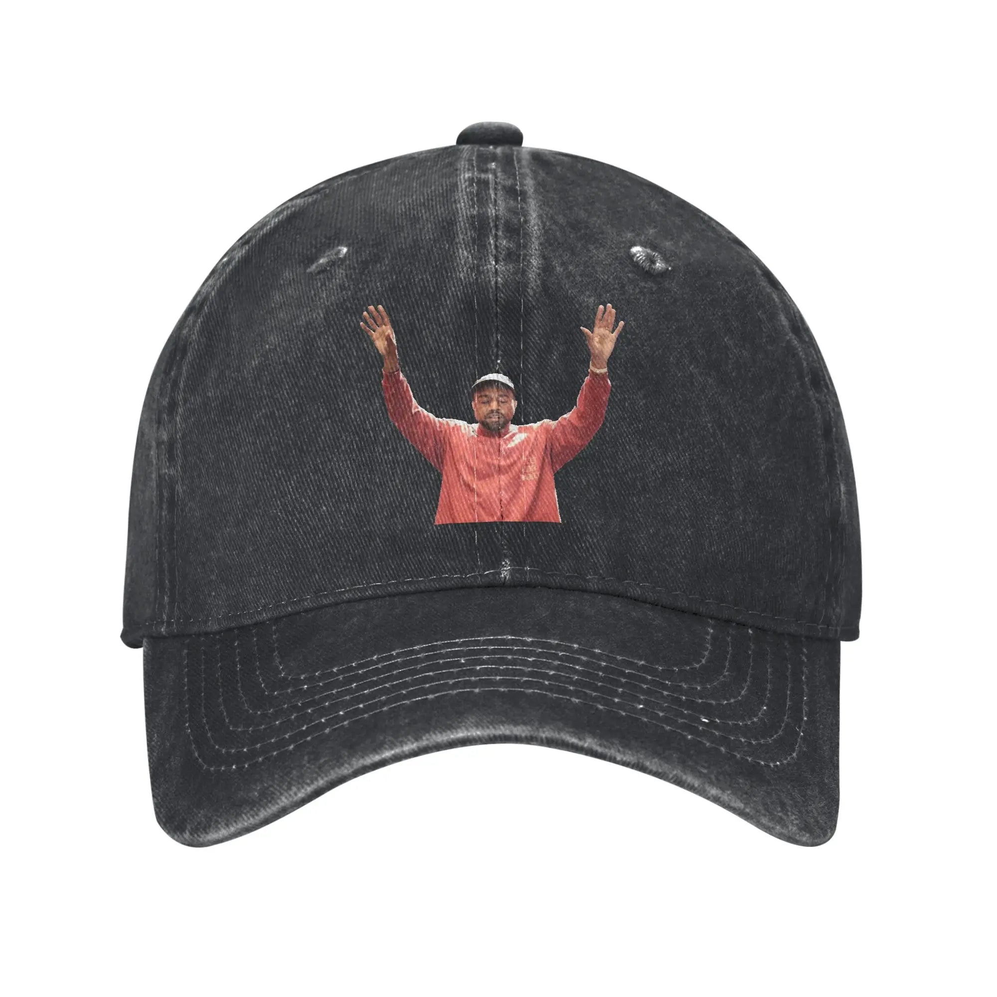 Kanye West Bully Baseball Cap Unisex Distressed Cotton Snapback Cap  Outdoor Running Golf Unstructured Soft Hats Cap