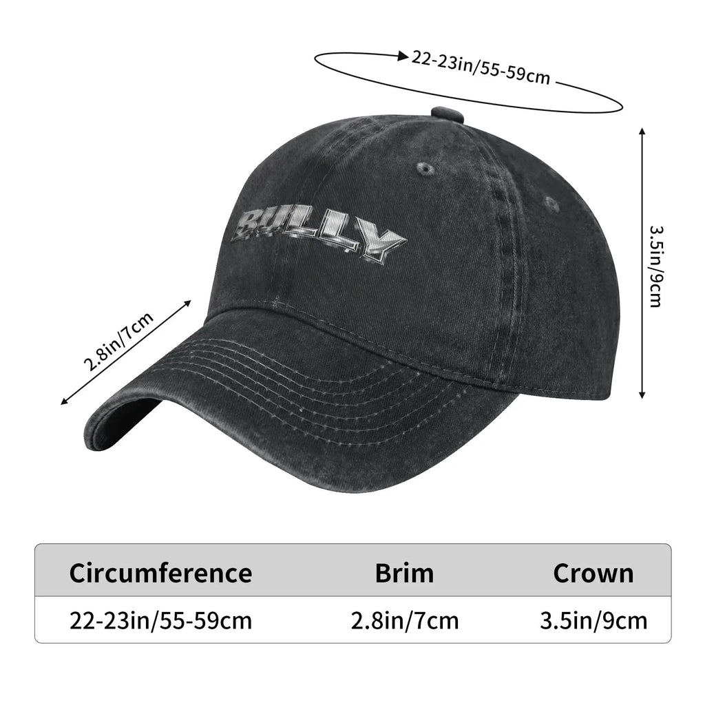 Kanye West Bully Baseball Cap Unisex Distressed Cotton Snapback Cap  Outdoor Running Golf Unstructured Soft Hats Cap