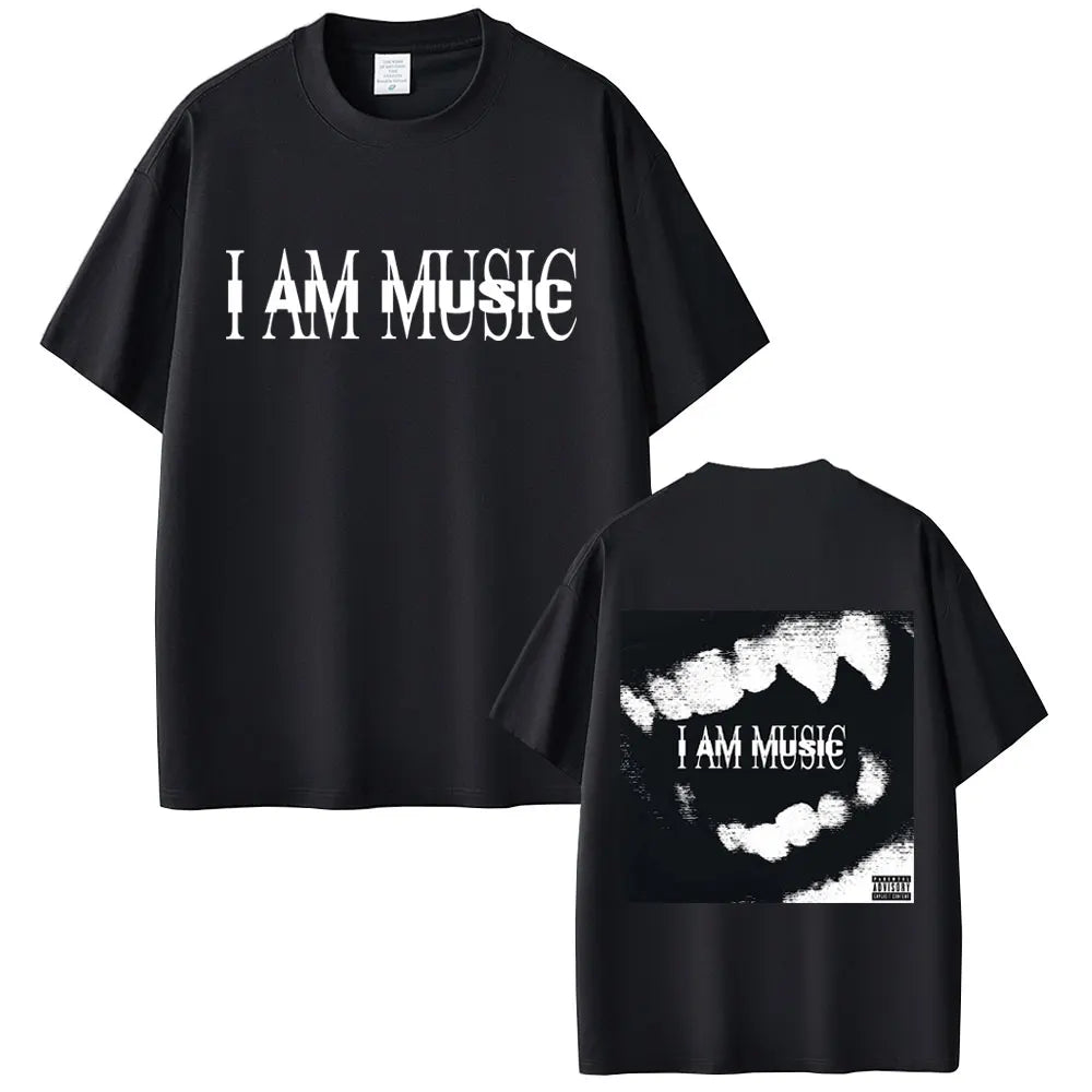 Rapper Playboi Carti I Am Music New Album Cover Graphic Print Tshirt Men's Casual Vintage T-shirt Men Hip Hop Oversized T Shirts
