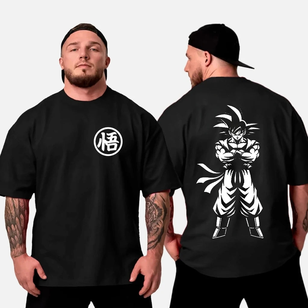 Dragon Ball Son Goku 2025 New Hot Anime Harajuku Summer T-shirt Men Cotton Fitness Retro Street Wear Oversized Women Casual Top