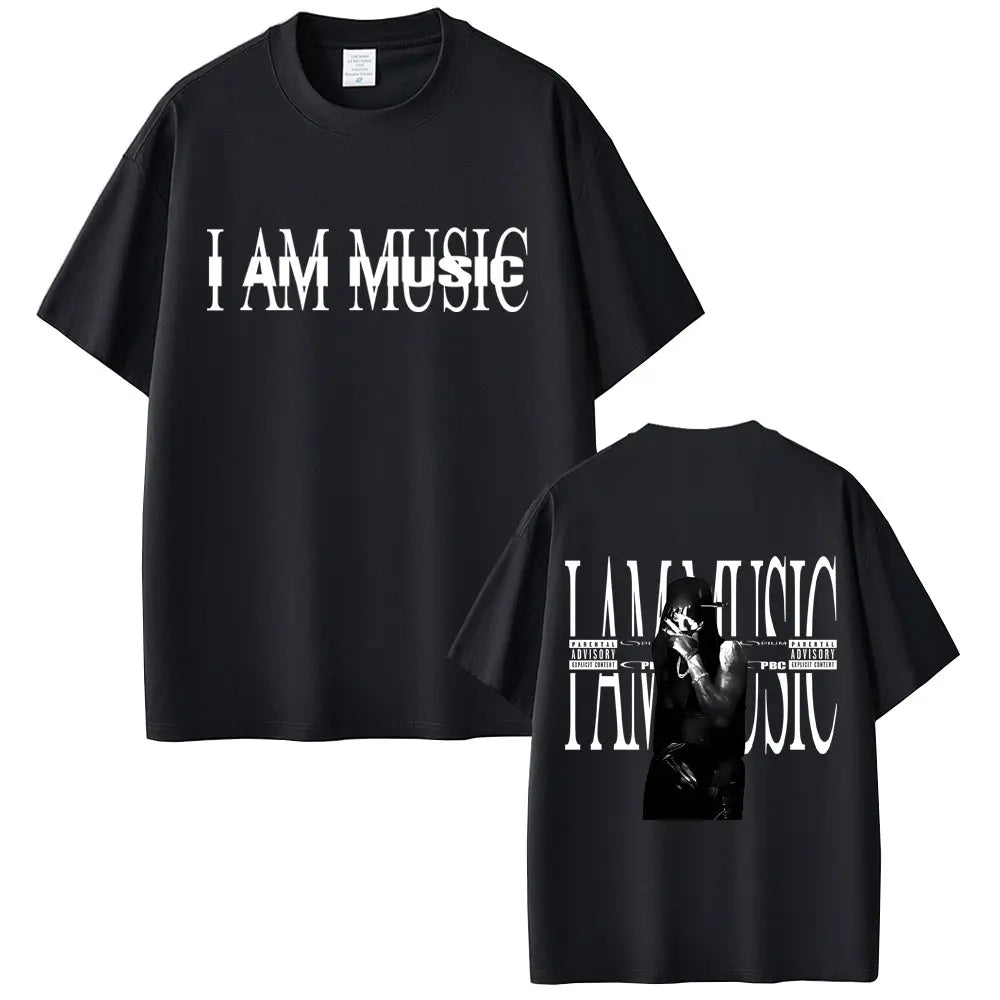 Rapper Playboi Carti I Am Music New Album Cover Graphic Print Tshirt Men's Casual Vintage T-shirt Men Hip Hop Oversized T Shirts
