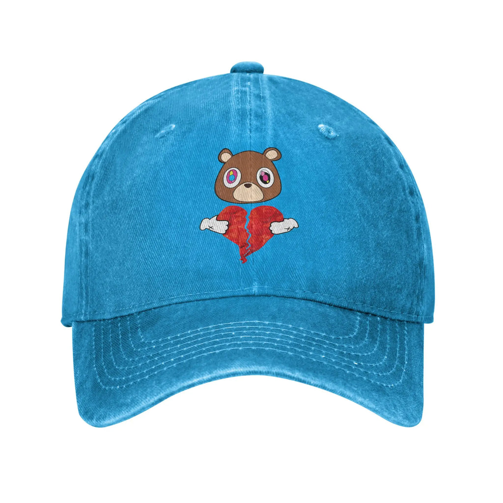 Kanye West Bully Baseball Cap Unisex Distressed Cotton Snapback Cap  Outdoor Running Golf Unstructured Soft Hats Cap