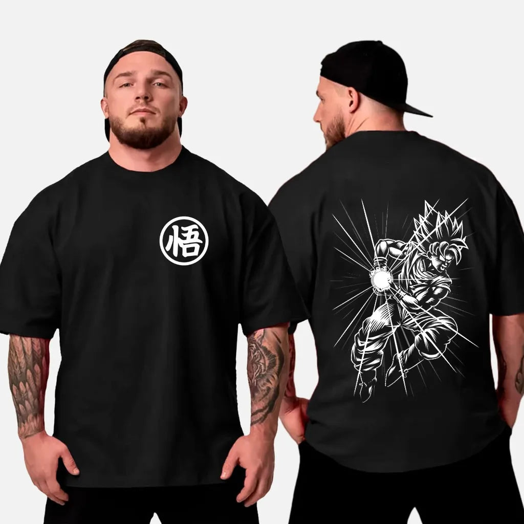 Dragon Ball Son Goku 2025 New Hot Anime Harajuku Summer T-shirt Men Cotton Fitness Retro Street Wear Oversized Women Casual Top