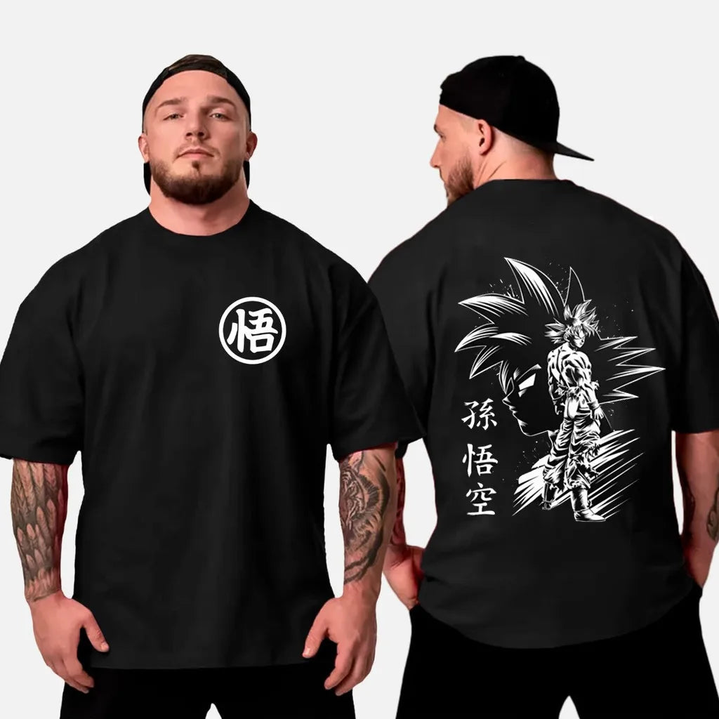 Dragon Ball Son Goku 2025 New Hot Anime Harajuku Summer T-shirt Men Cotton Fitness Retro Street Wear Oversized Women Casual Top