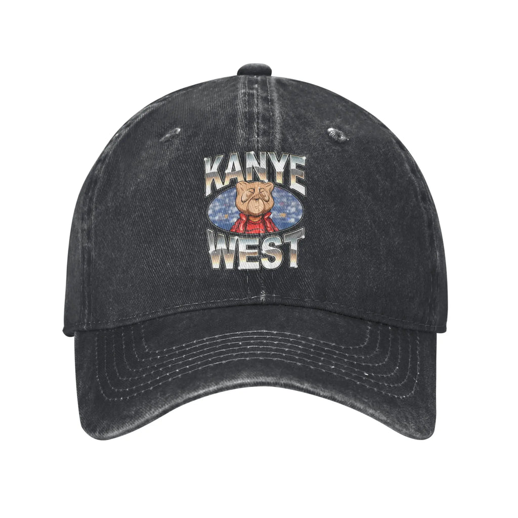 Kanye West Bully Baseball Cap Unisex Distressed Cotton Snapback Cap  Outdoor Running Golf Unstructured Soft Hats Cap