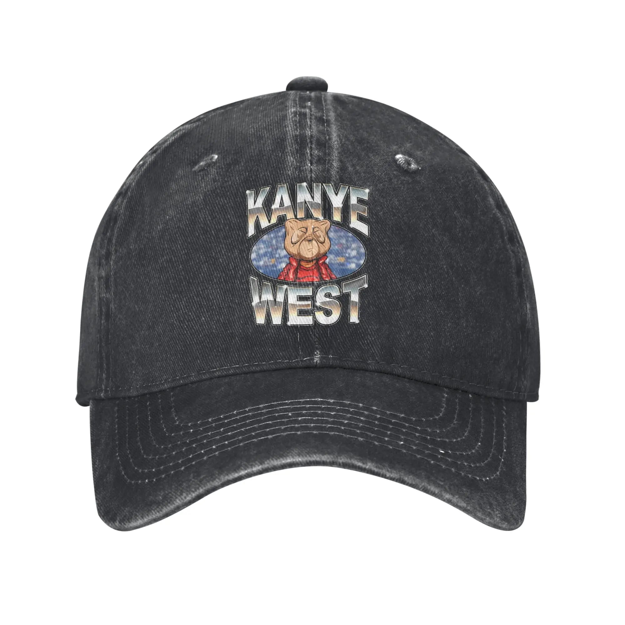 Kanye West Bully Baseball Cap Unisex Distressed Cotton Snapback Cap  Outdoor Running Golf Unstructured Soft Hats Cap