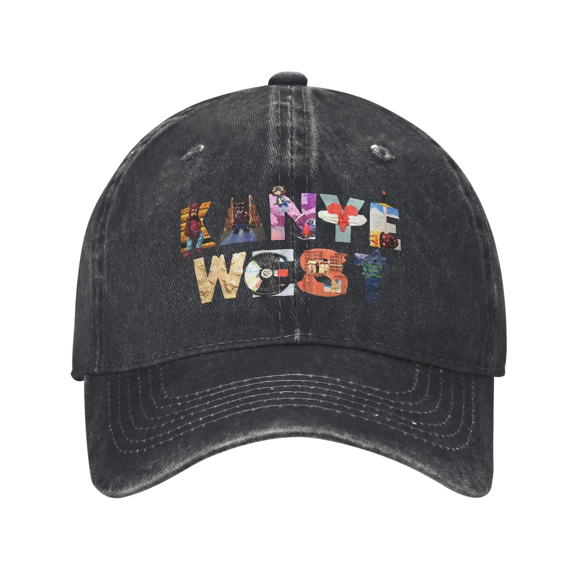 Kanye West Bully Baseball Cap Unisex Distressed Cotton Snapback Cap  Outdoor Running Golf Unstructured Soft Hats Cap