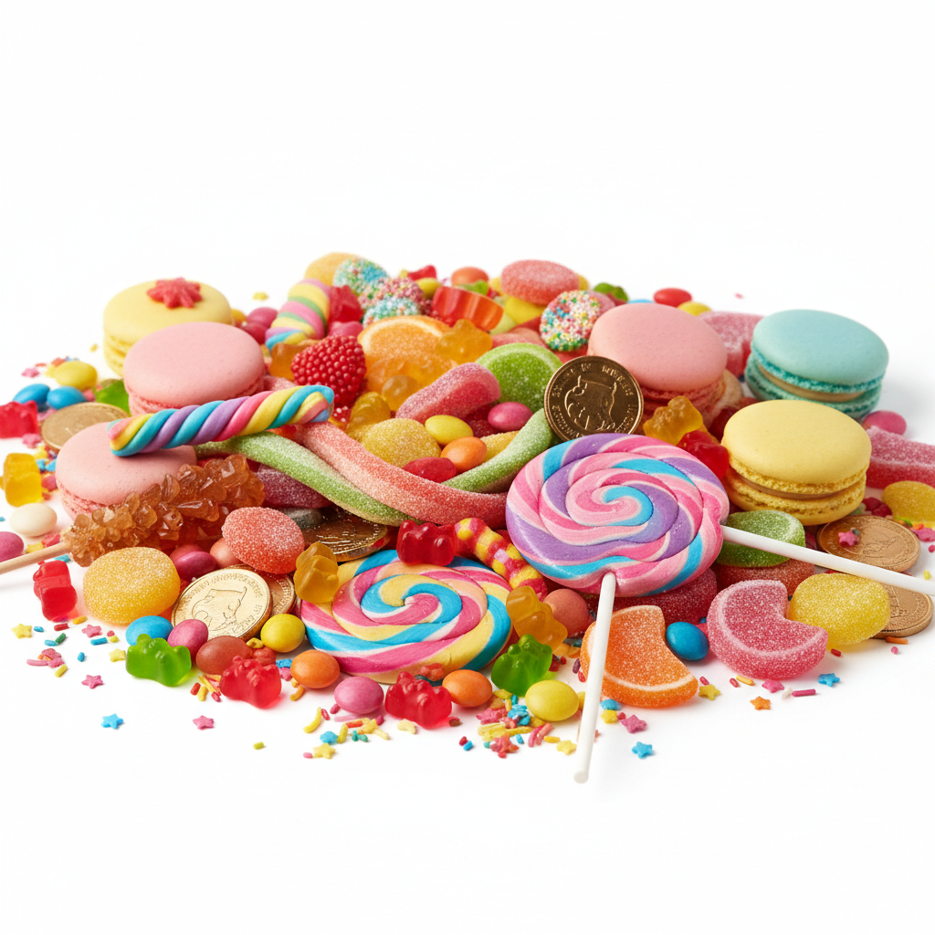 Colorful assortment of candies